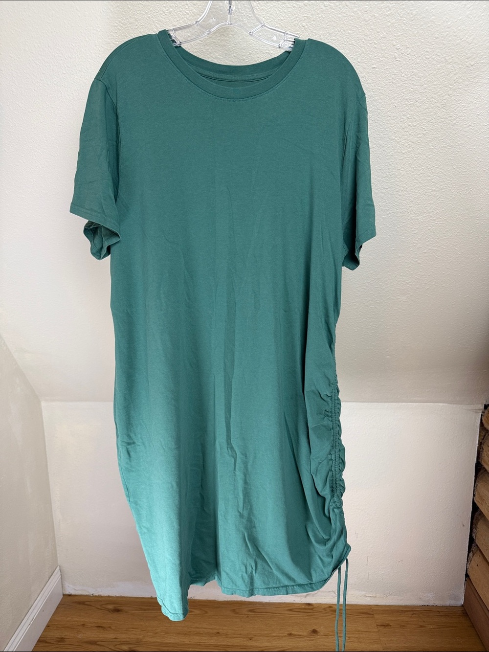 UNIVERSAL THREADS Green Ruched Side Dress, Size XXL